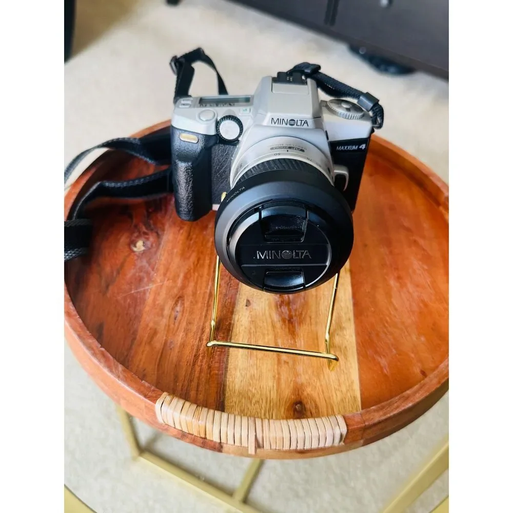 Minolta Maxxum 4 35mm Film Camera AF 28-80mm Lens Tested Working Manual 2 Rolls
